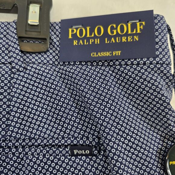 Polo Golf Ralph Lauren Shorts Mens 38 Blue Classic Fit UV Protection Stretch - Picture 4 of 16